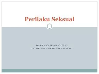 perilaku seksual
