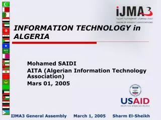 INFORMATION TECHNOLOGY in ALGERIA