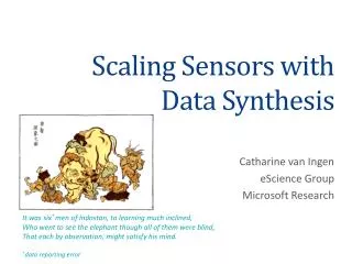 Scaling Sensors with Data Synthesis