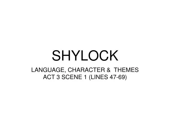shylock