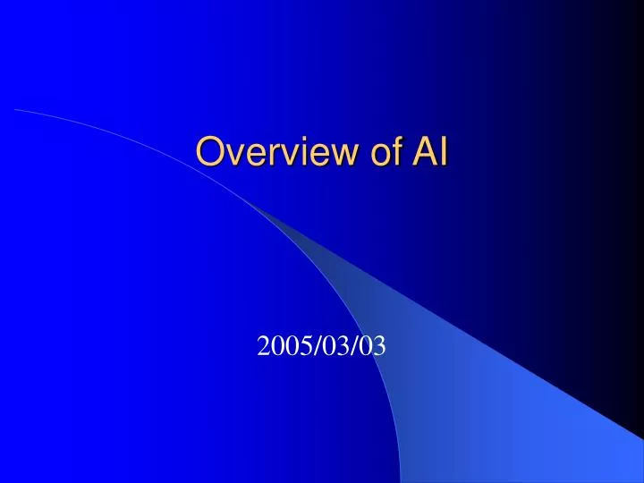 overview of ai