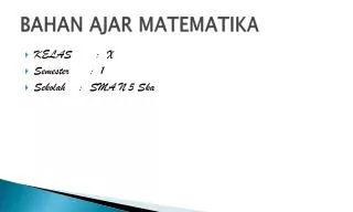 bahan ajar matematika