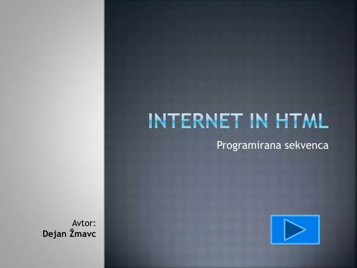 internet in html