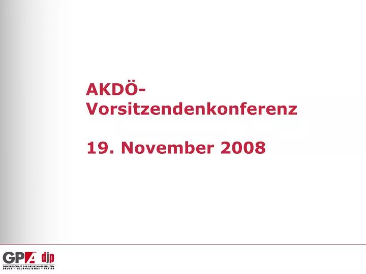 akd vorsitzendenkonferenz 19 november 2008