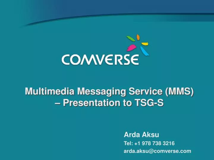 multimedia messaging service mms presentation to tsg s
