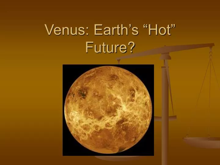 venus earth s hot future