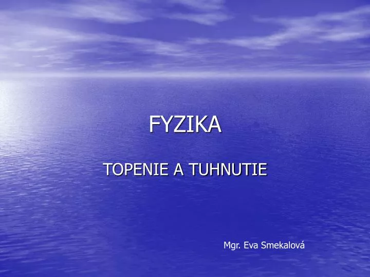 fyzika