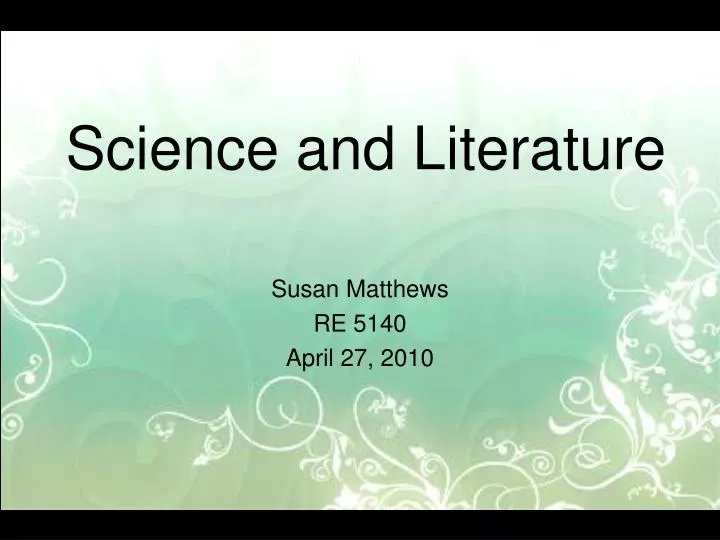 science and literature