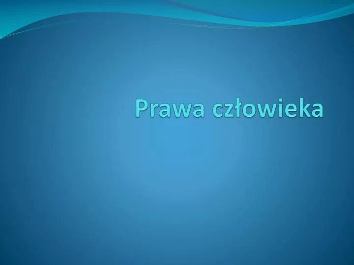 prawa cz owieka