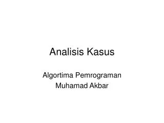 analisis kasus