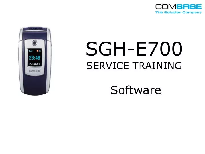 sgh e700 service training software