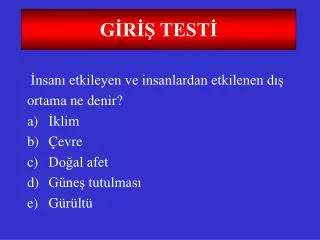 g r test