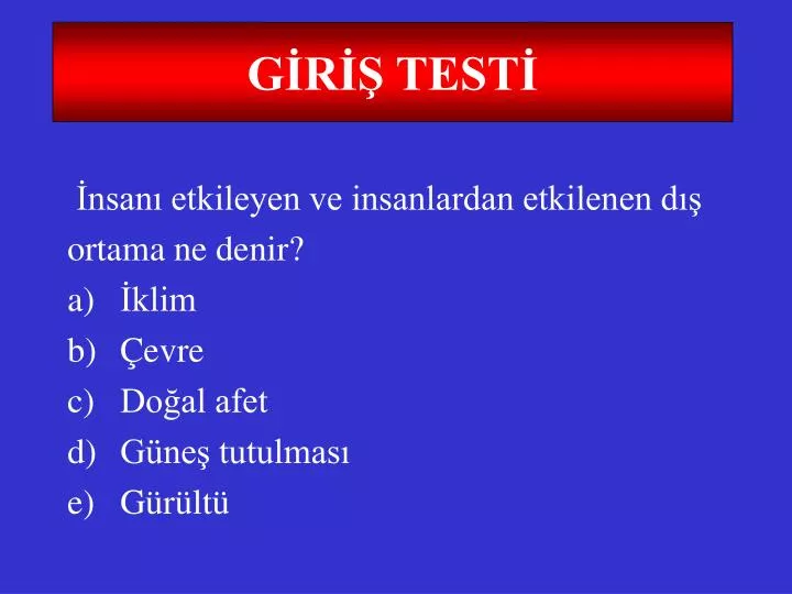 g r test
