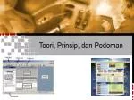 Teori, Prinsip, dan Pedoman - slide 1