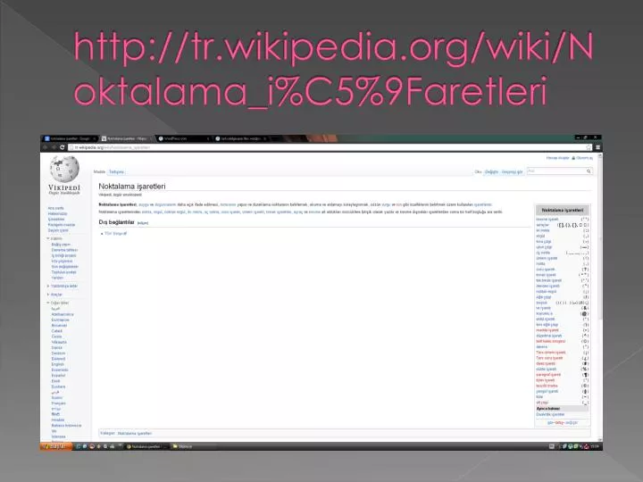 http tr wikipedia org wiki noktalama i c5 9faretleri