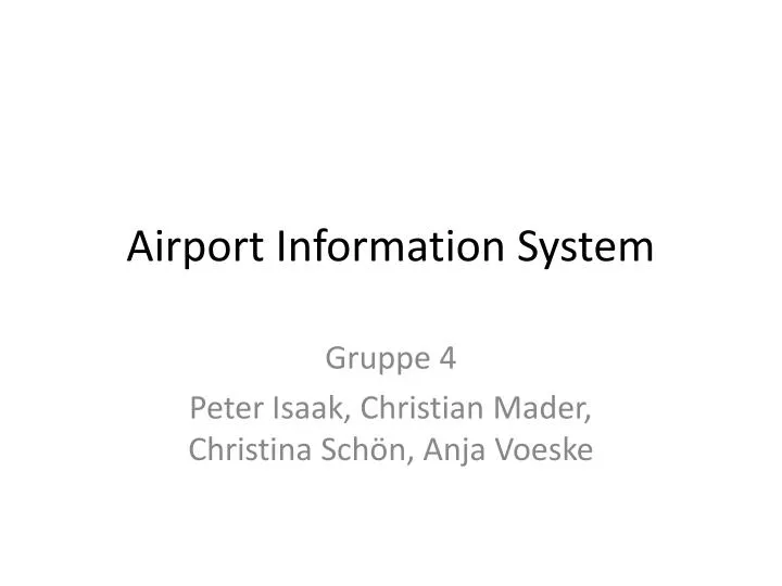 airport information system