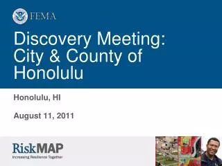 Discovery Meeting: City &amp; County of Honolulu