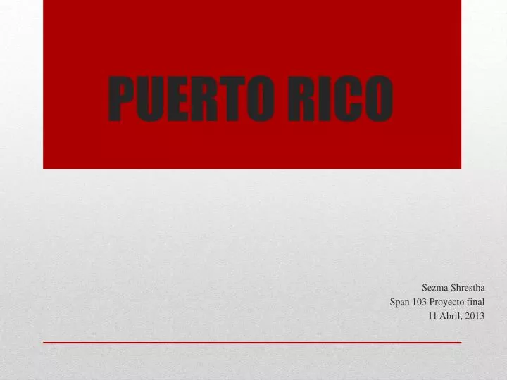 puerto rico