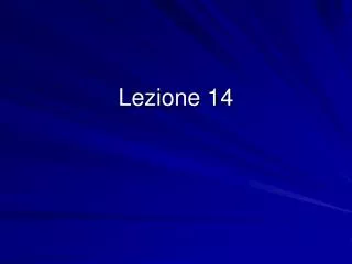 lezione 14