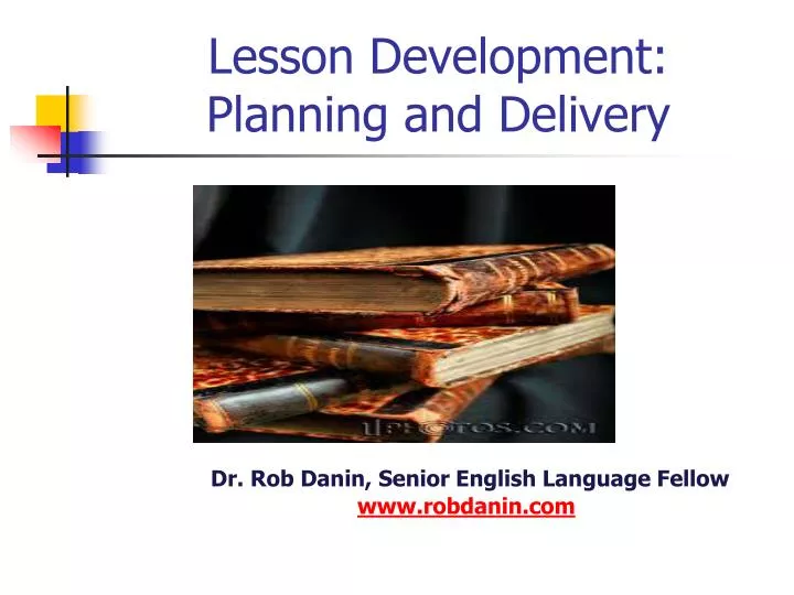 lesson development planning and delivery