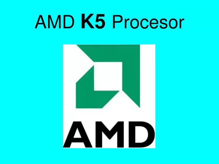 amd k5 procesor