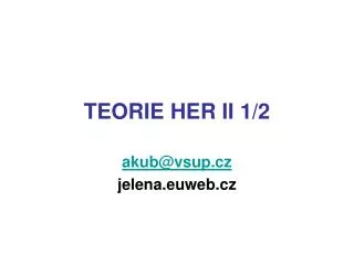 teorie her ii 1 2