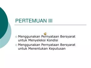 pertemuan iii