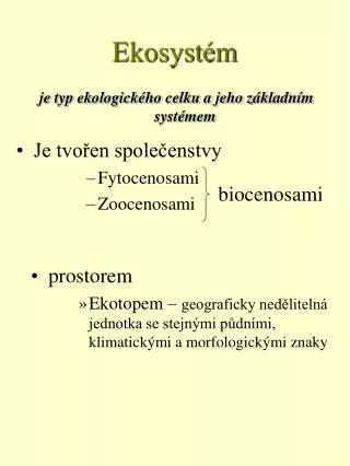 ekosyst m