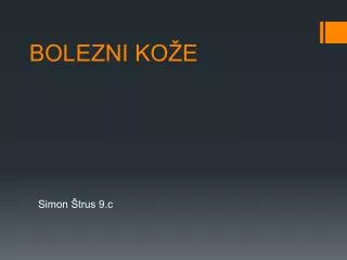 bolezni ko e
