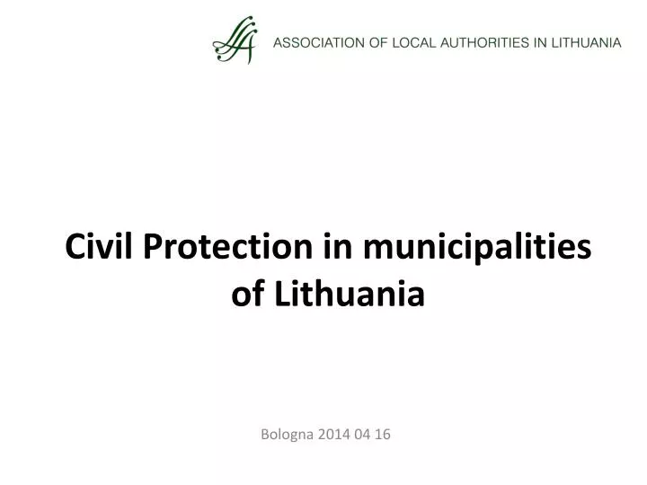 civil protection in municipalities of lithuania
