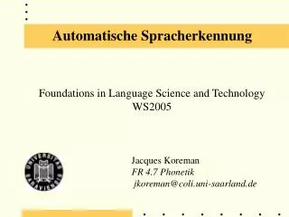 automatische spracherkennung