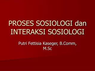 PPT - SOSIOLOGI PowerPoint Presentation, Free Download - ID:2137592