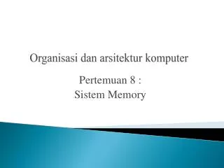 o rganisasi dan arsitektur komputer