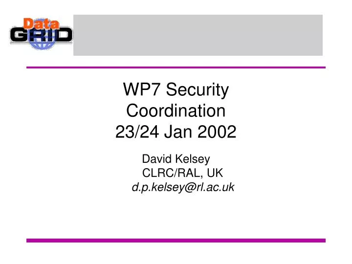 wp7 security coordination 23 24 jan 2002