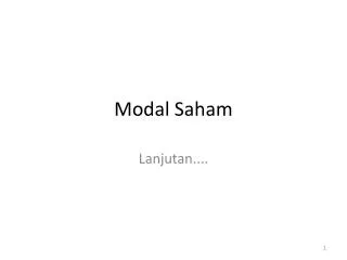 modal saham