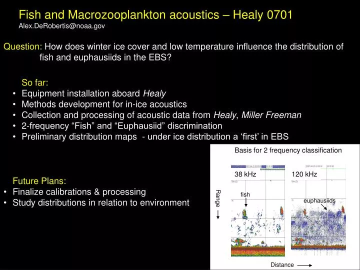 fish and macrozooplankton acoustics healy 0701 alex derobertis@noaa gov