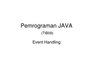 pemrograman java tib09