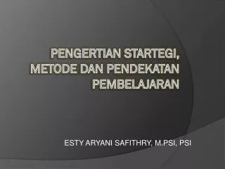 esty aryani safithry m psi psi