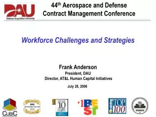44 th Aerospace and Defense Contract Management Conference