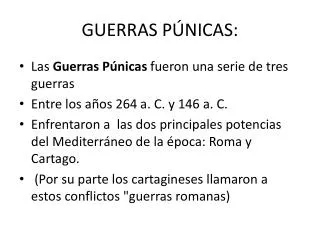 guerras p nicas