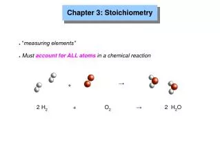 Chapter 3: Stoichiometry