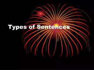 Types of Sentences