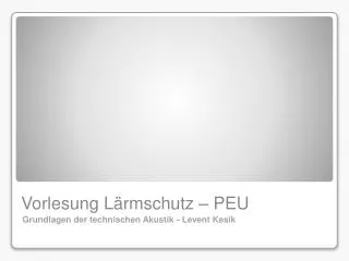 vorlesung l rmschutz peu