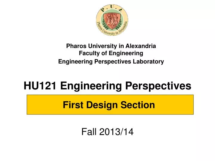 hu121 engineering perspectives