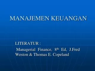 PPT - MANAJEMEN KEUANGAN PowerPoint Presentation, Free Download - ID ...