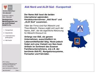 aldi nord und aldi s d kurzportrait