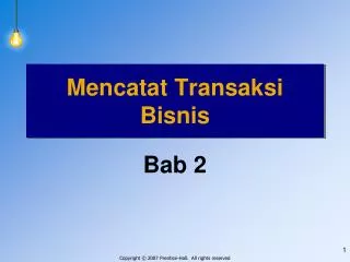 mencatat transaksi bisnis