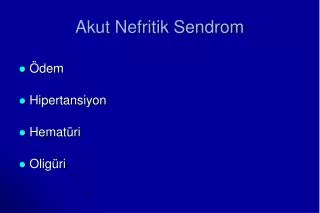 akut nefritik sendrom