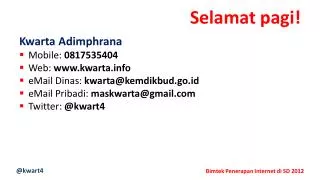 selamat pagi