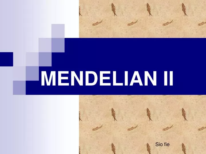 mendelian ii